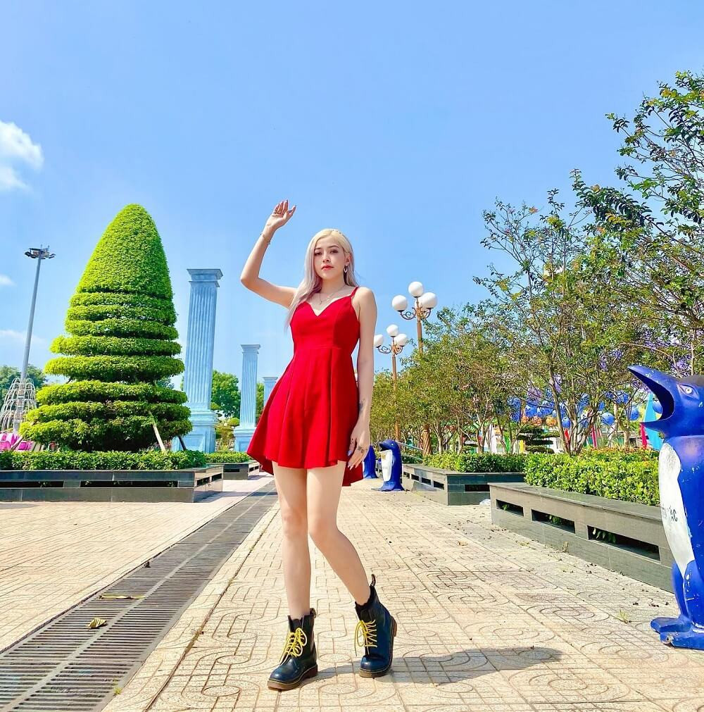 Linh Barbie trong video TikTok