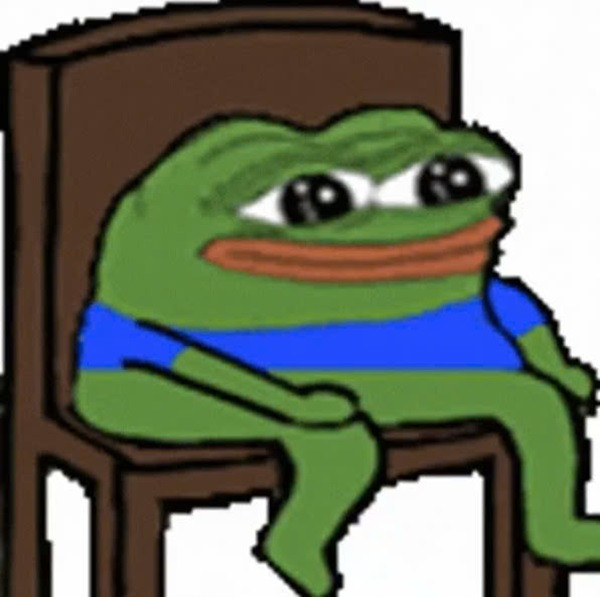 Meme ếch xanh đang chơi game